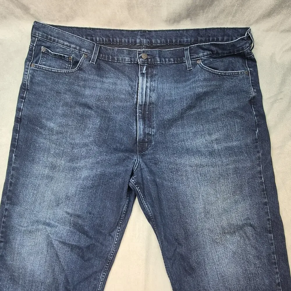 Levis 550 Mens Jeans 50x30 Blue Big & Tall Cotton Blend Stretch Denim Pants